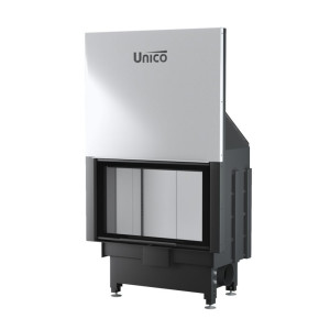 UNICO - Teplovzdušná krbová vložka - zdvih - DRAGON 4/14 LIFT (Raster), 4-14 kW