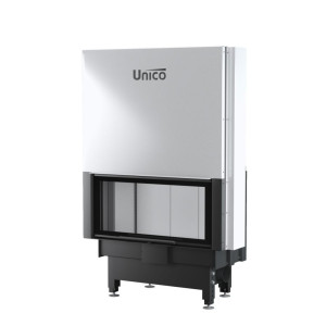 UNICO - Teplovzdušná krbová vložka - zdvih - DRAGON 6 LIFT (Raster), 4-12 kW