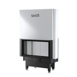 UNICO - Teplovzdušná krbová vložka - zdvih - DRAGON 6 XL LIFT (Raster), 4-12 kW