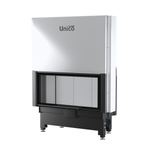UNICO - Teplovzdušná krbová vložka - zdvih - DRAGON 9 LIFT (Raster), 4-13 kW