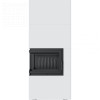 Kratki - Modulárny krb SIMPLE 8 BOX, biela, ľavé presklenie - 8 kW