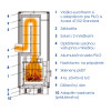 Kaschutz - Akumulačná pec MIO 2 zo skla - 1,3-3,9 kW