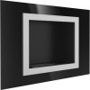 Závesný biokrb - Oscar čierny sklenený 900x630mm
