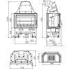 Haas+Sohn - Teplovzdušná krbová vložka - NOVARA - 3-12,2 kW