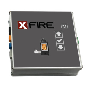 FireControls - Elektronická regulácia - Regulácia X-FIRE, s klapkou, biely displej, SK